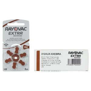 Pilha para Aparelho Auditivo 312 Rayovac Extra Advanced